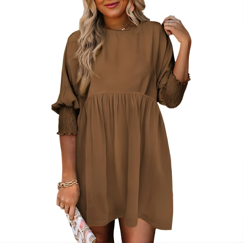 Dorothy | Casual Crew Neck Loose Fit Mini Dress