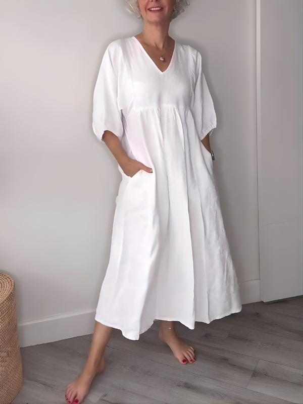 Daisy | Elegance V-Neck Maxi Dress