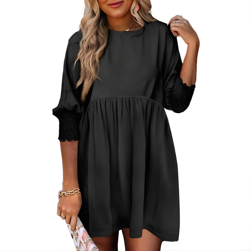 Dorothy | Casual Crew Neck Loose Fit Mini Dress