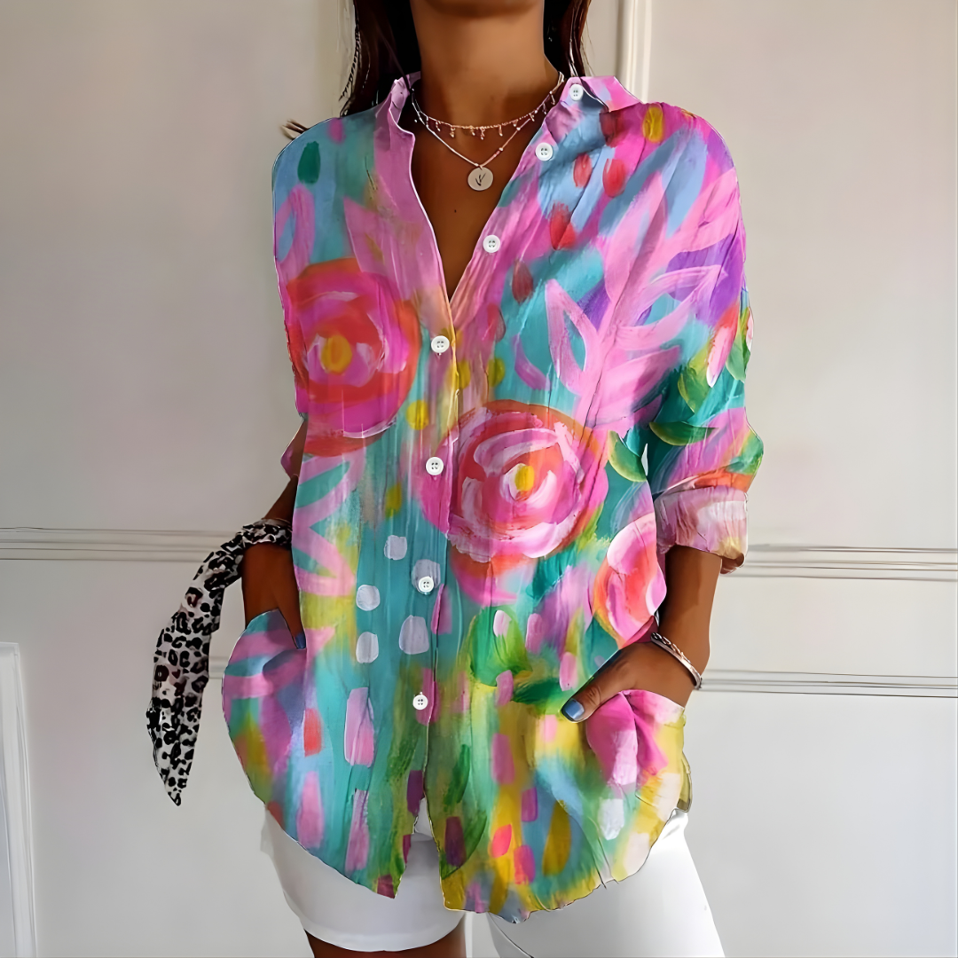 Arleth | Colorful Pattern Blouse