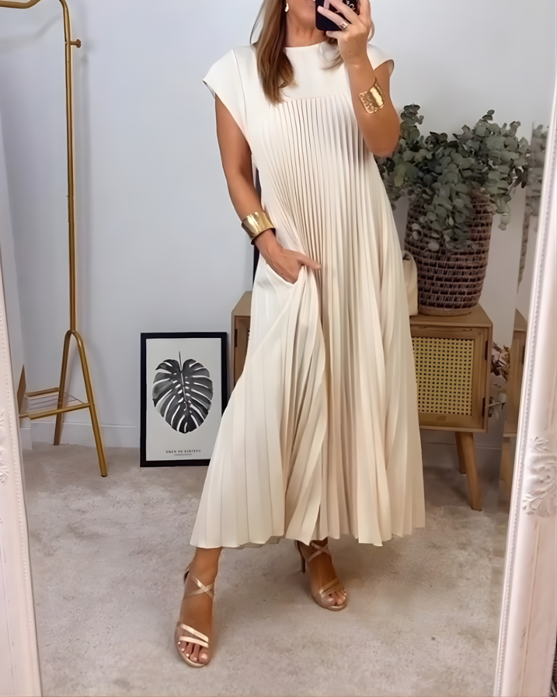 Callista | Elegant Pleated Dress