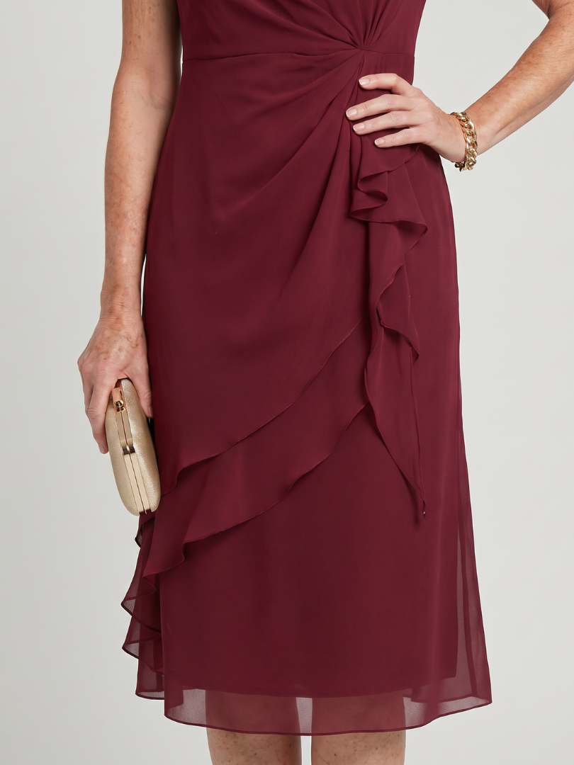 Blake | Elegant Chiffon Draped Dress