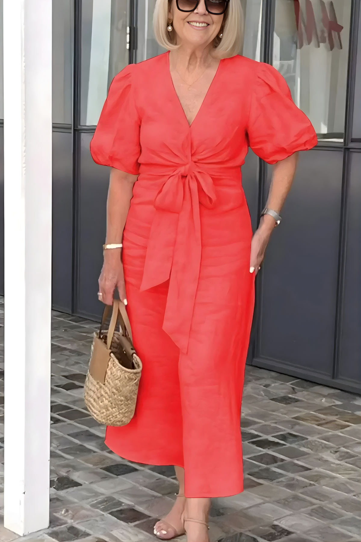 Siena |  V-Neck Sleeve Dress
