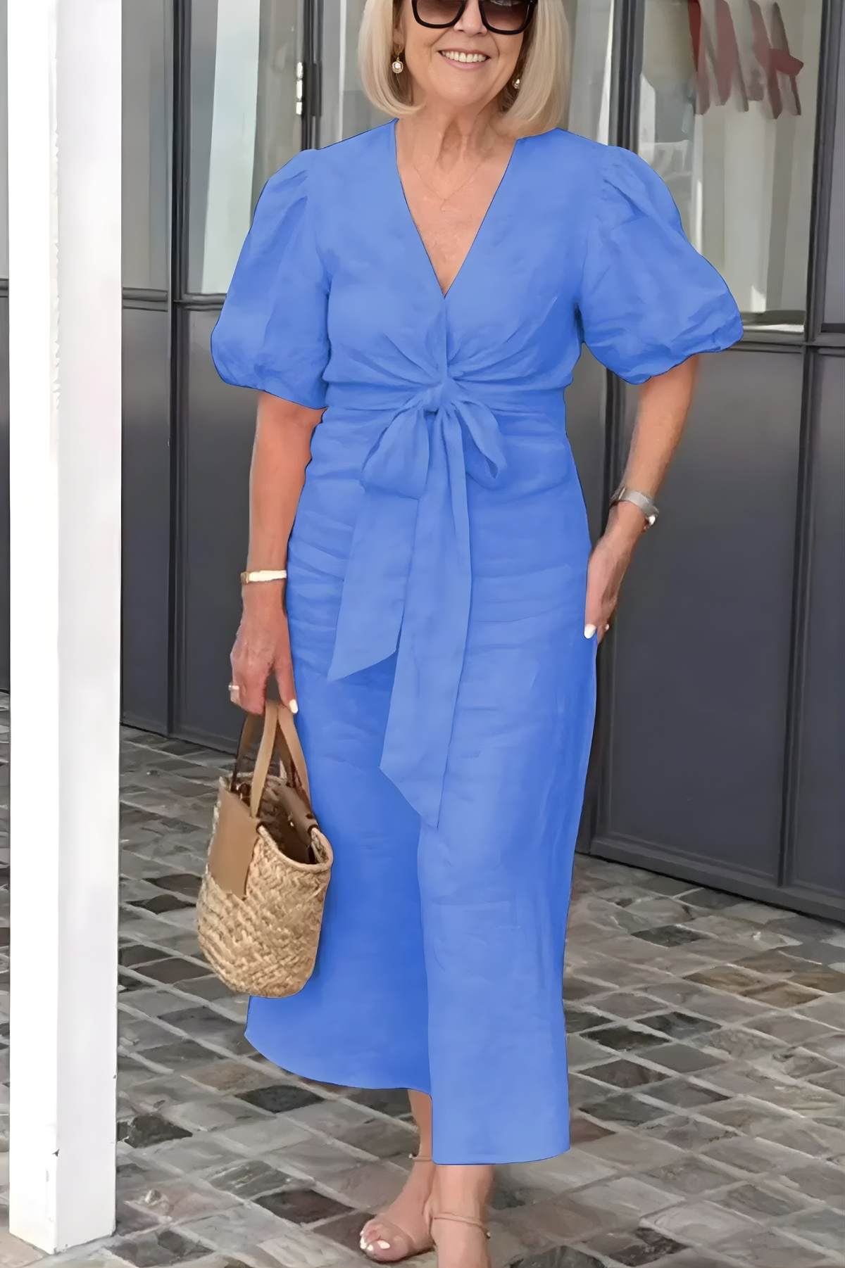 Siena |  V-Neck Sleeve Dress