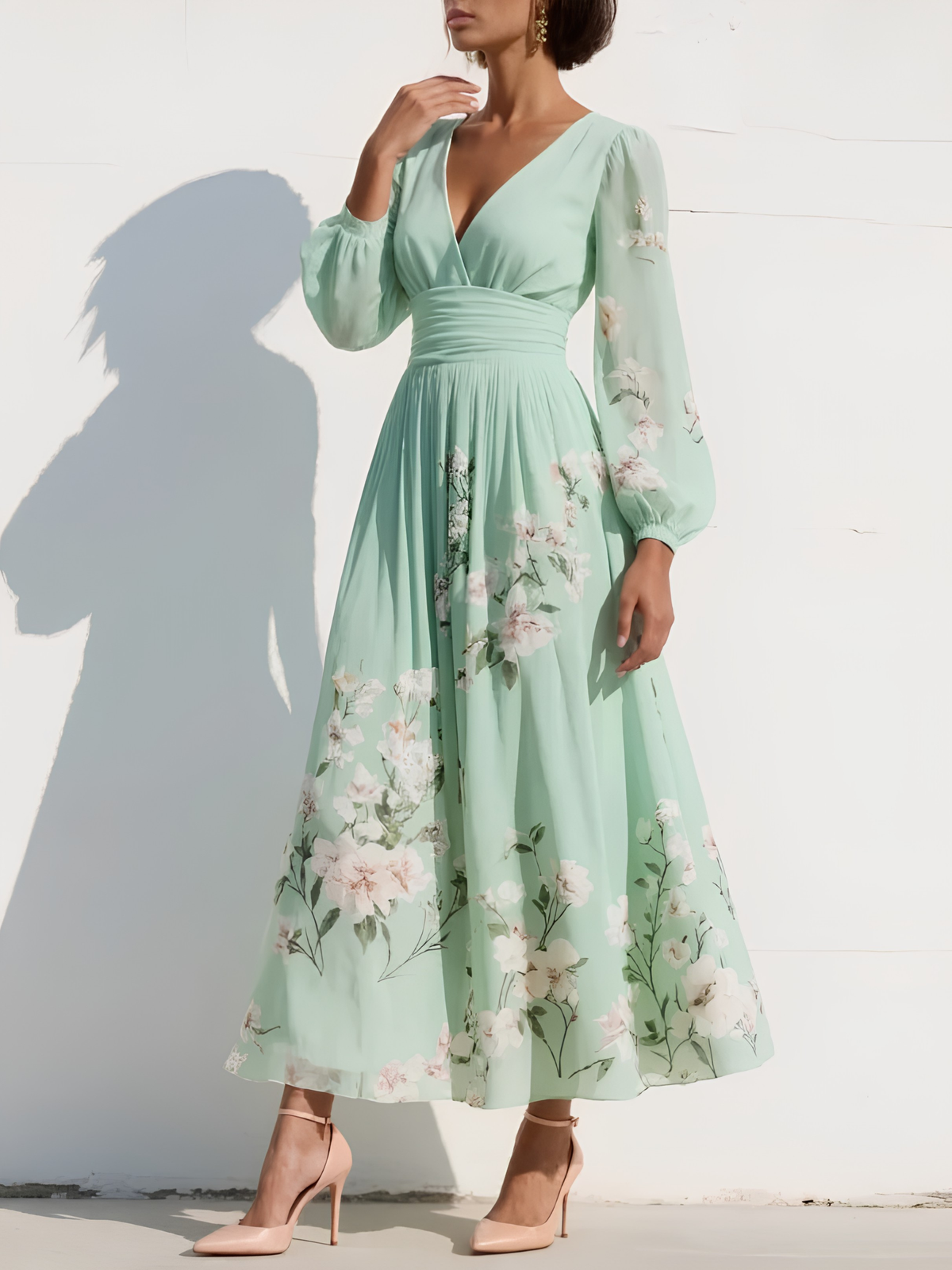 Willow | Flowing Floral Midi Dress