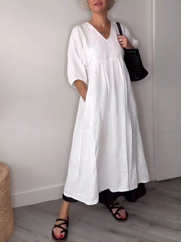 Daisy | Elegance V-Neck Maxi Dress