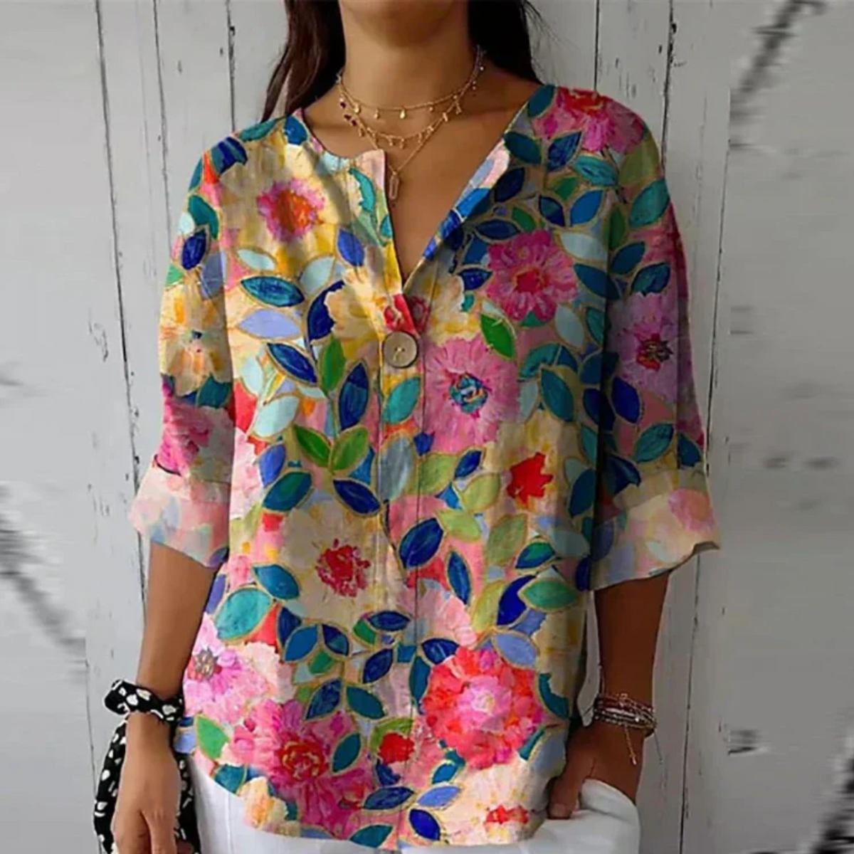 Aaliyah | Chic Floral Print Blouse
