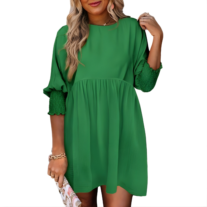 Dorothy | Casual Crew Neck Loose Fit Mini Dress