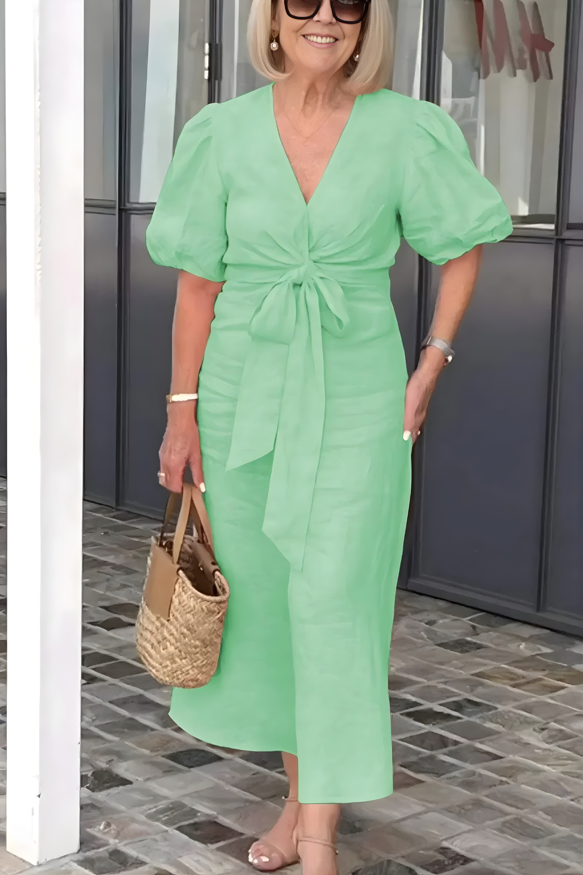 Siena |  V-Neck Sleeve Dress