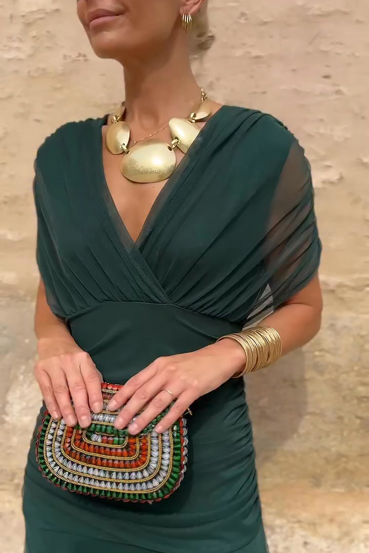Emelia | Elegant V-Neck Maxi Dress