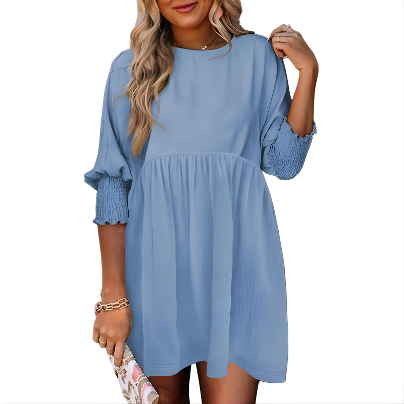Dorothy | Casual Crew Neck Loose Fit Mini Dress