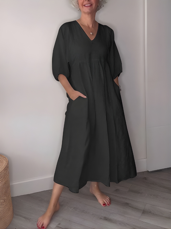 Daisy | Elegance V-Neck Maxi Dress