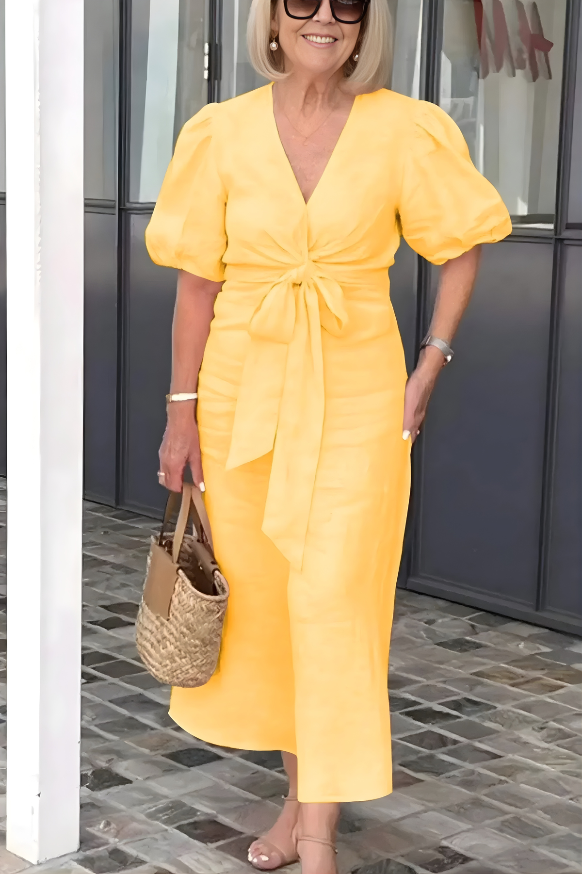 Siena |  V-Neck Sleeve Dress