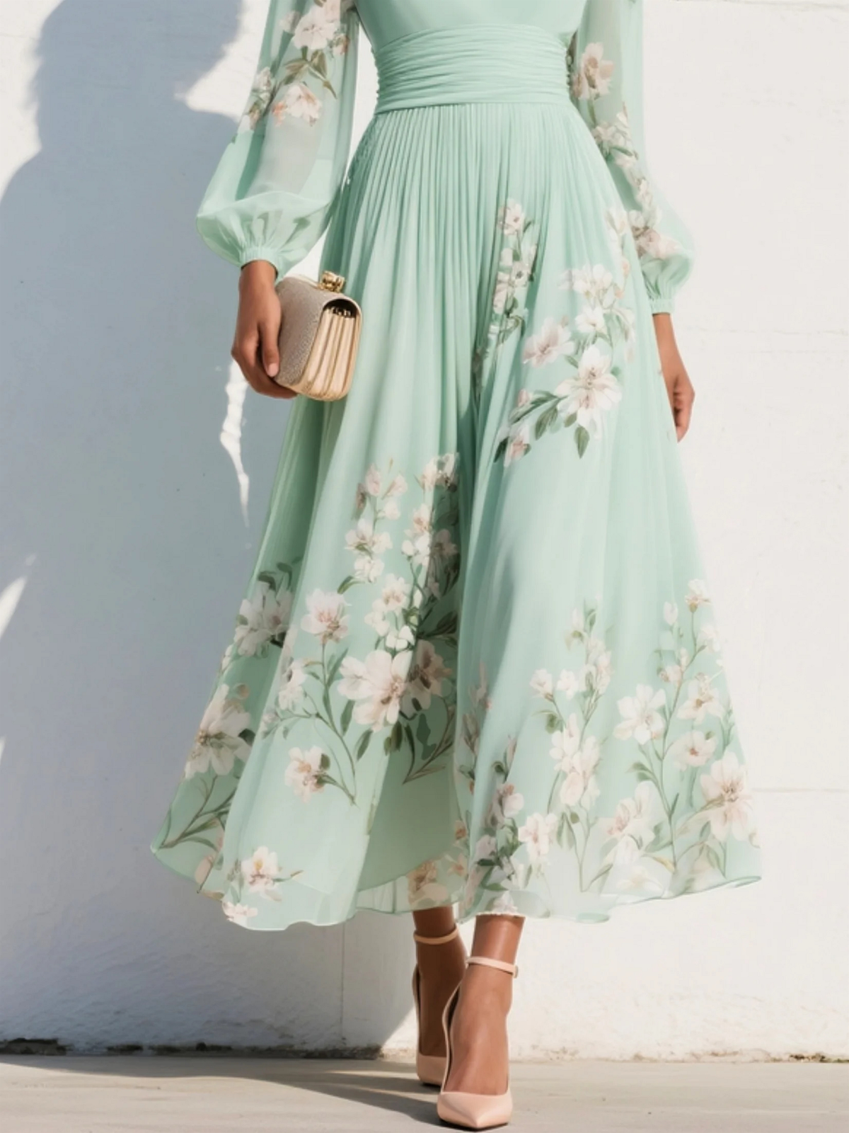 Willow | Flowing Floral Midi Dress
