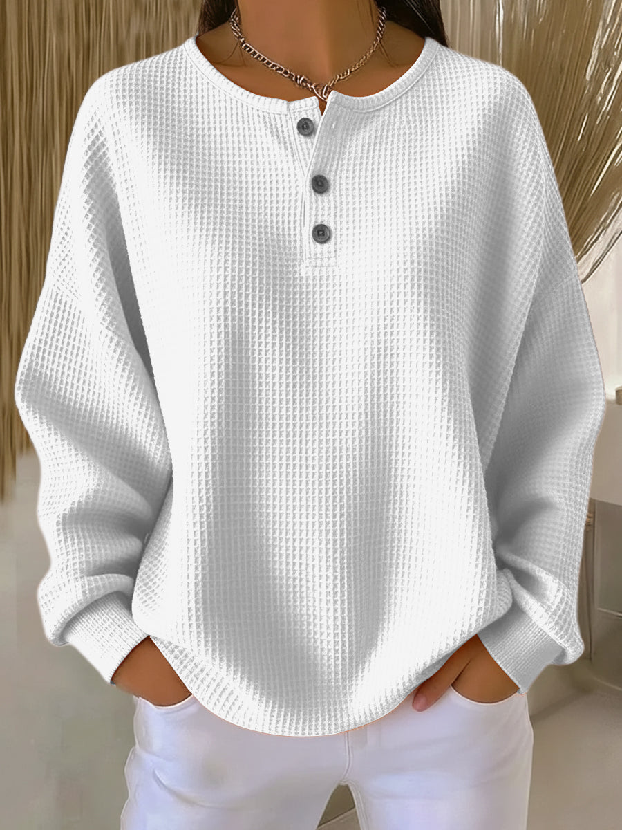 Bristol | Cozy Waffle Knit Henley