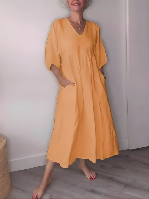 Daisy | Elegance V-Neck Maxi Dress
