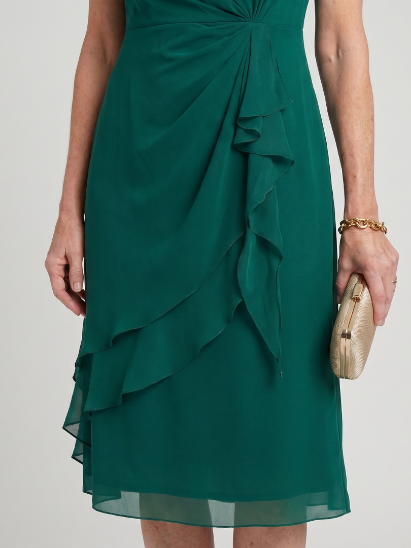 Blake | Elegant Chiffon Draped Dress