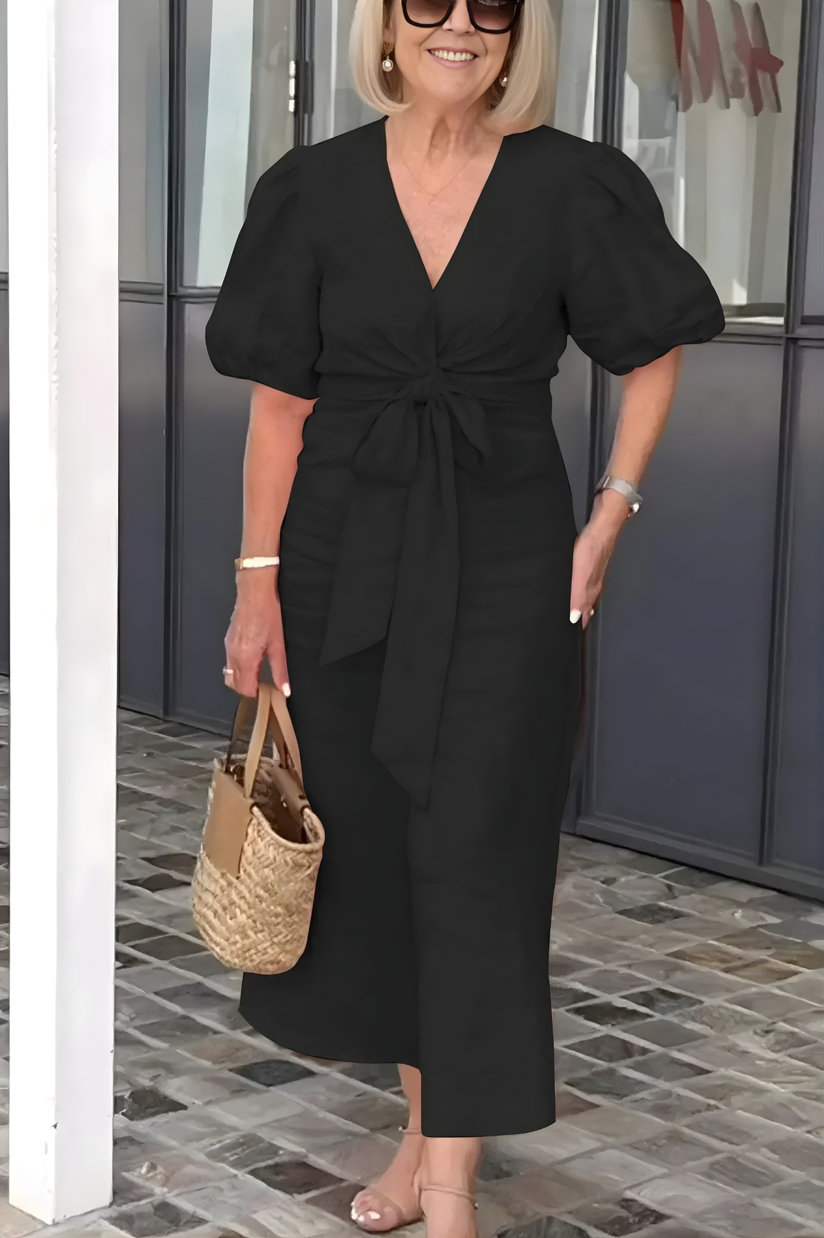 Siena |  V-Neck Sleeve Dress