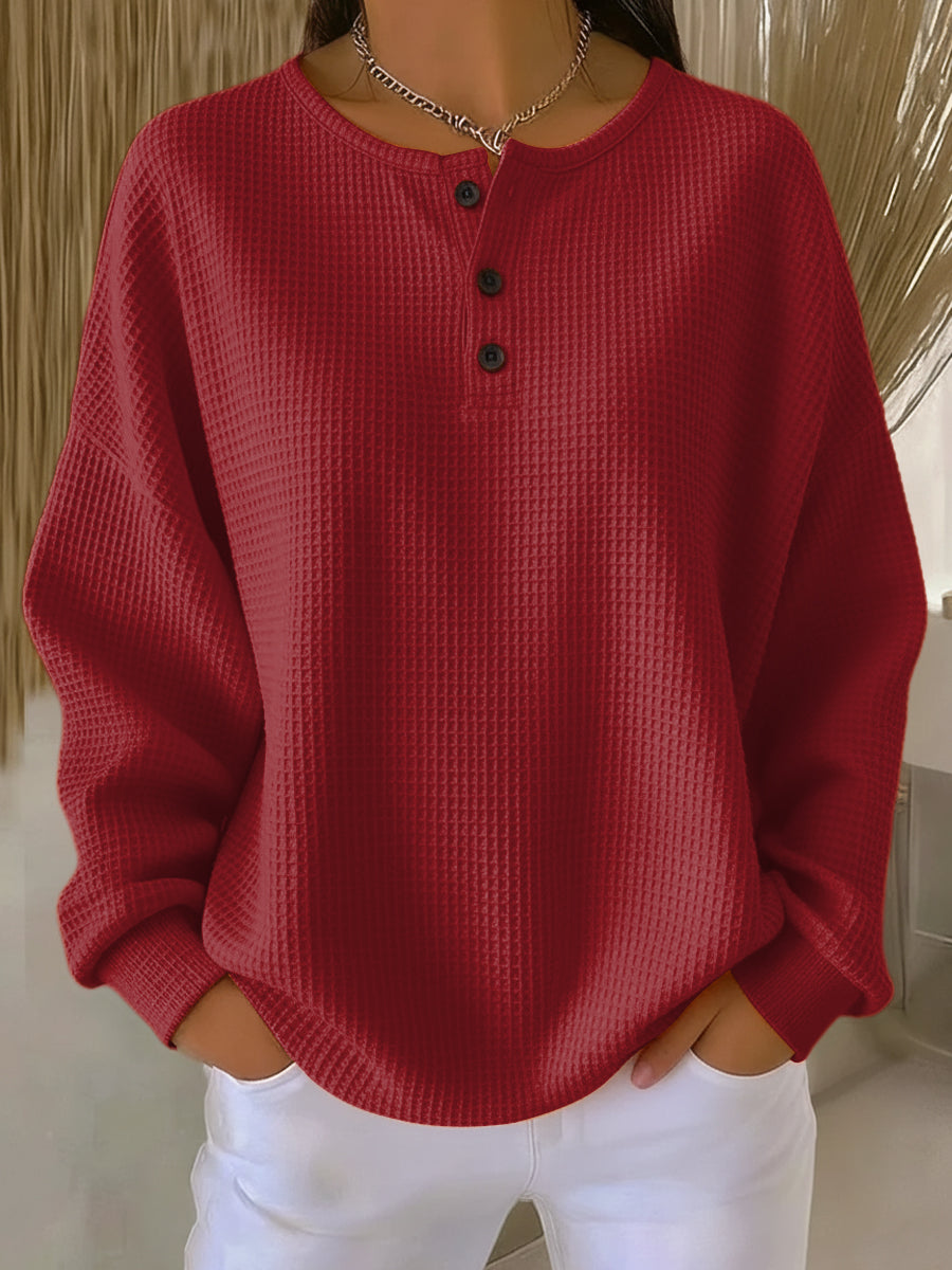 Bristol | Cozy Waffle Knit Henley