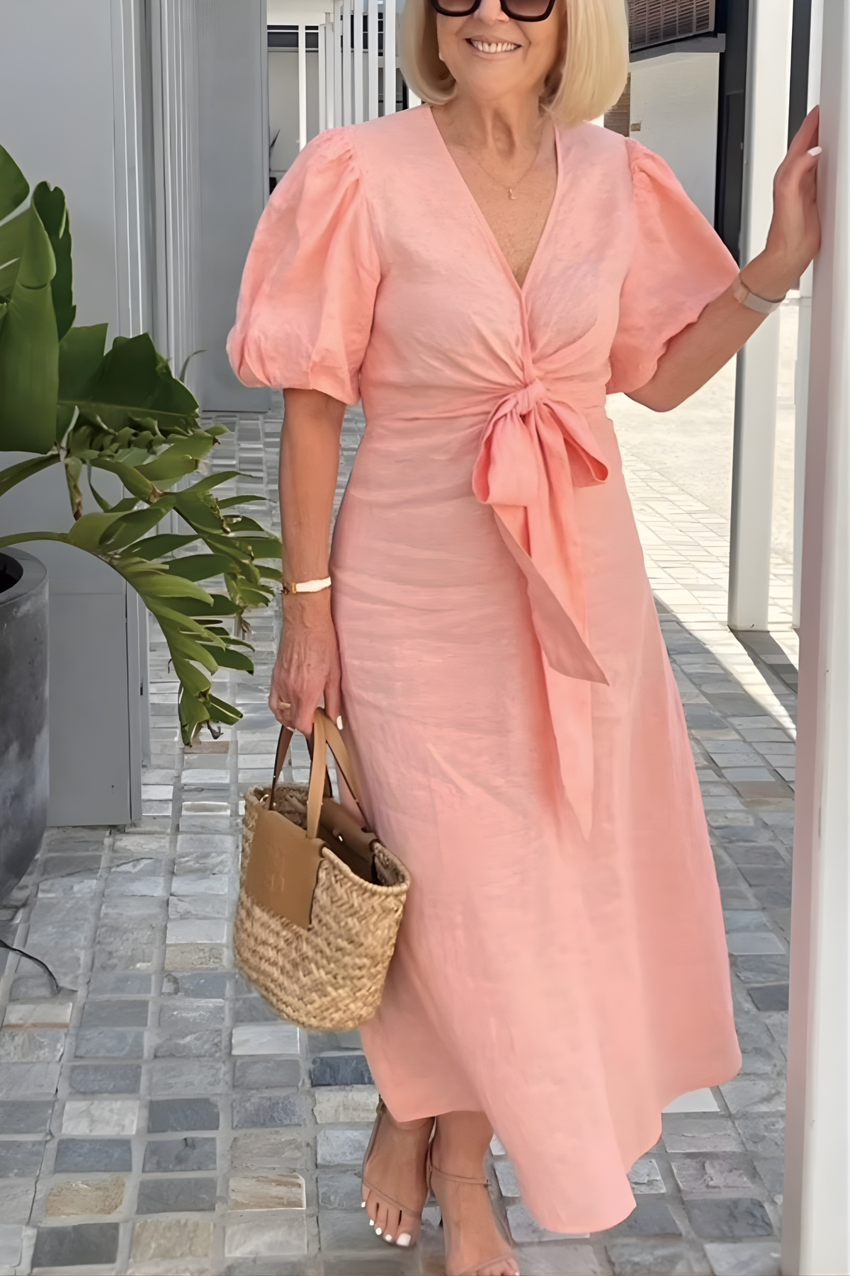 Siena |  V-Neck Sleeve Dress