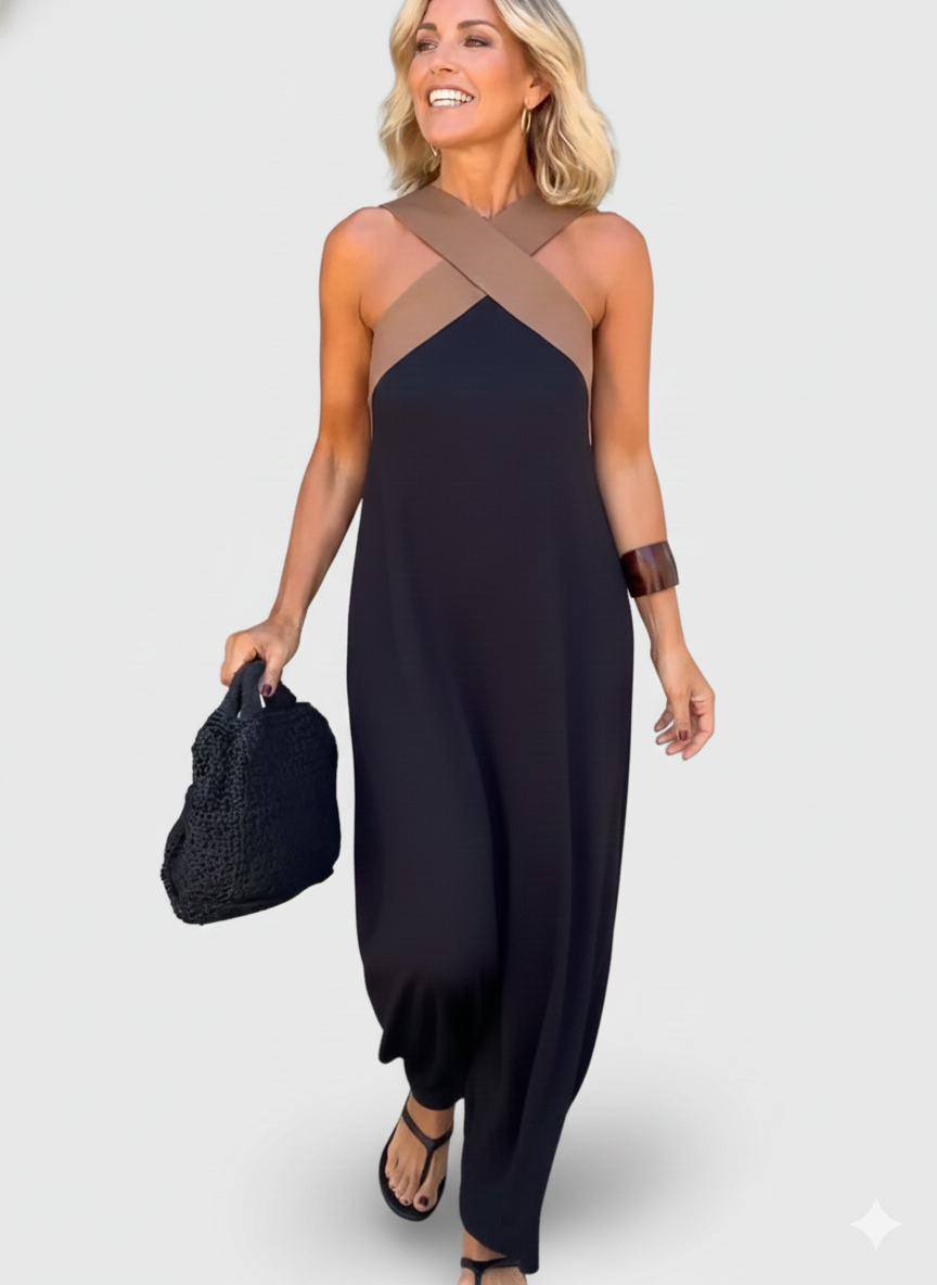Ruby | Breathable Crossed Maxi Dress