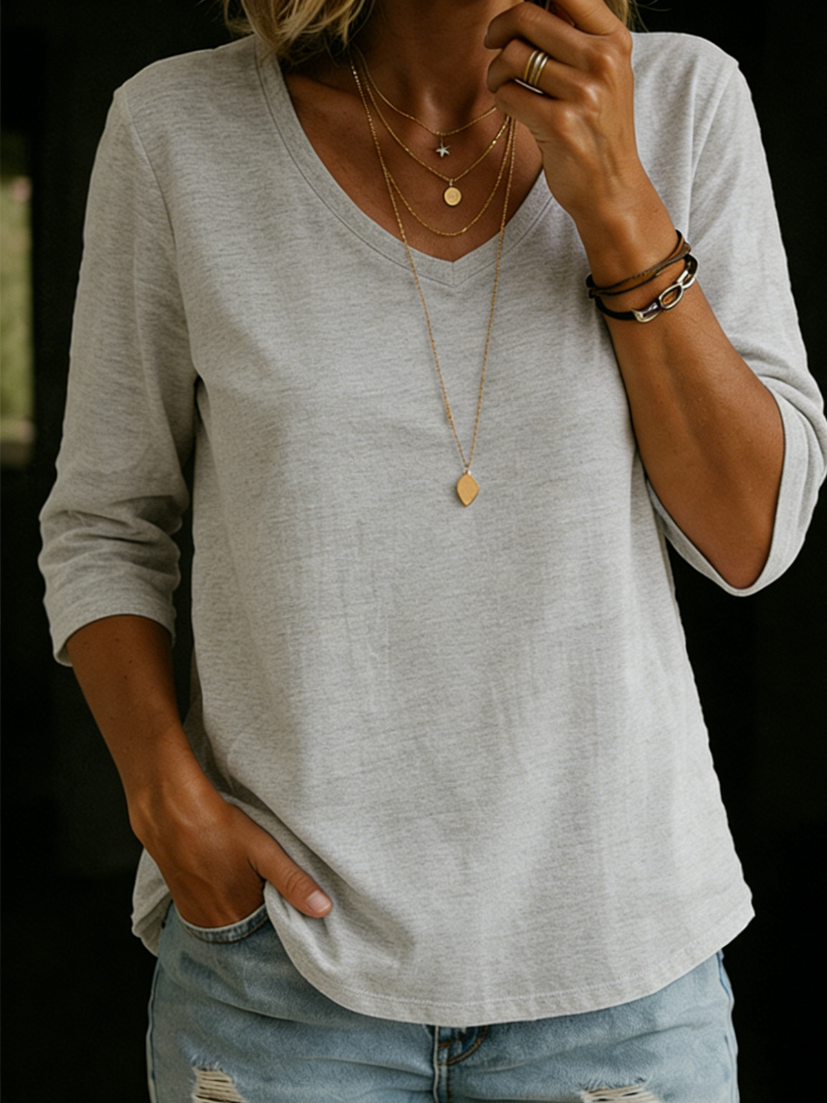 Cleo | Essential Comfort Half Sleeve Tee