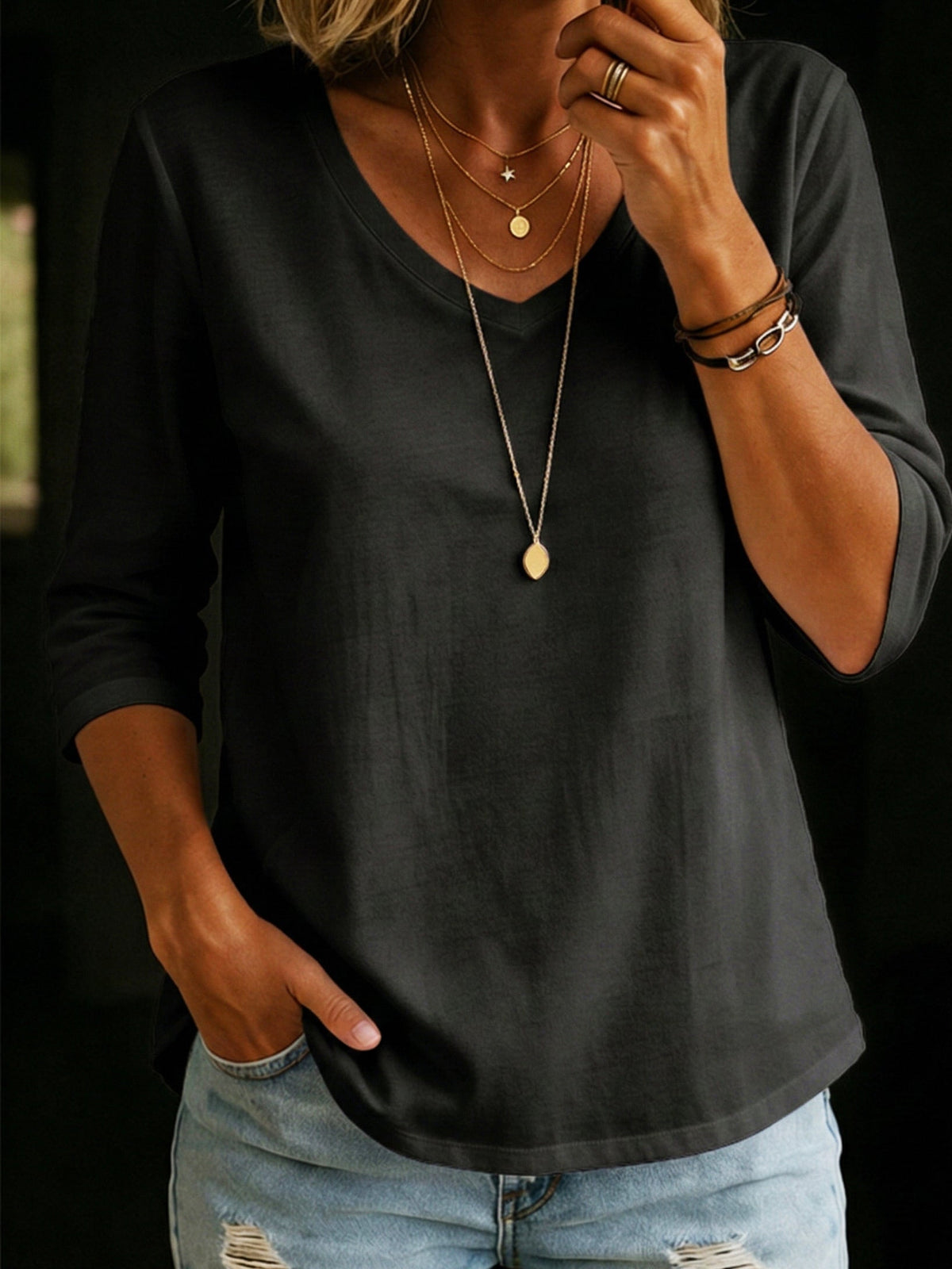 Cleo | Essential Comfort Half Sleeve Tee