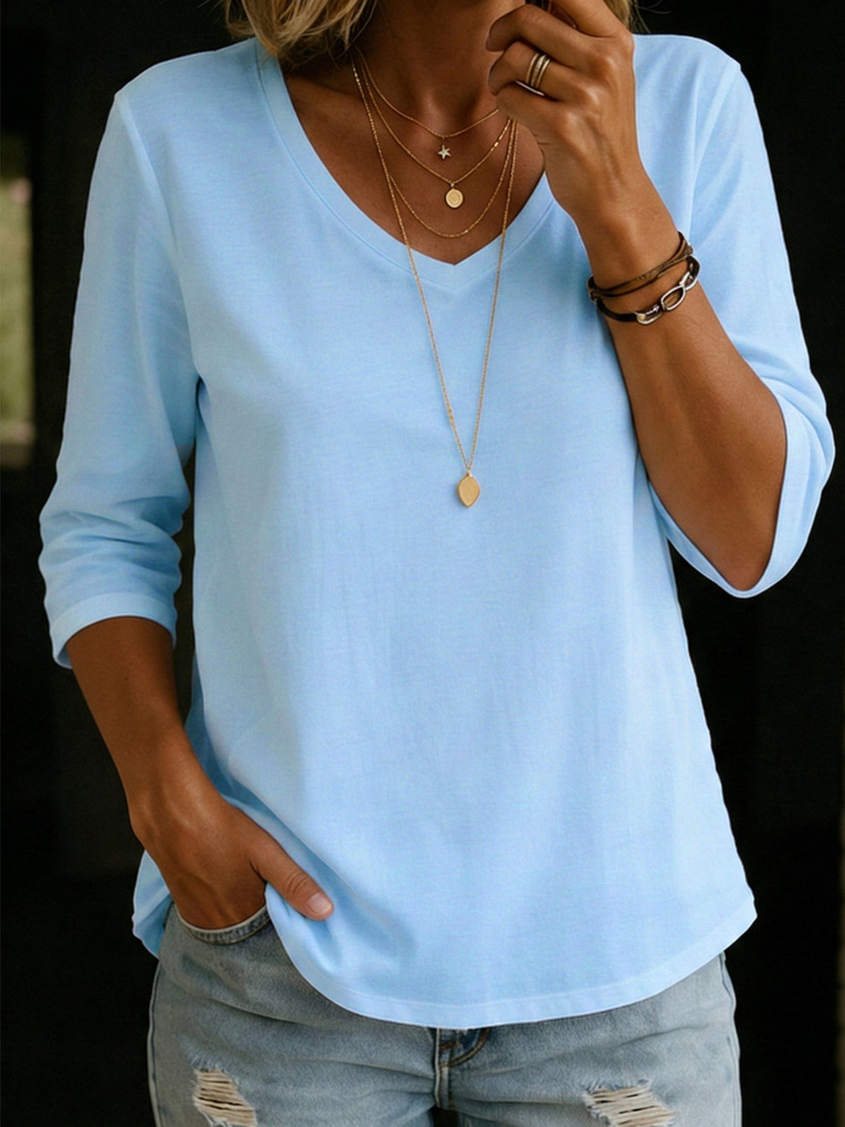 Cleo | Essential Comfort Half Sleeve Tee