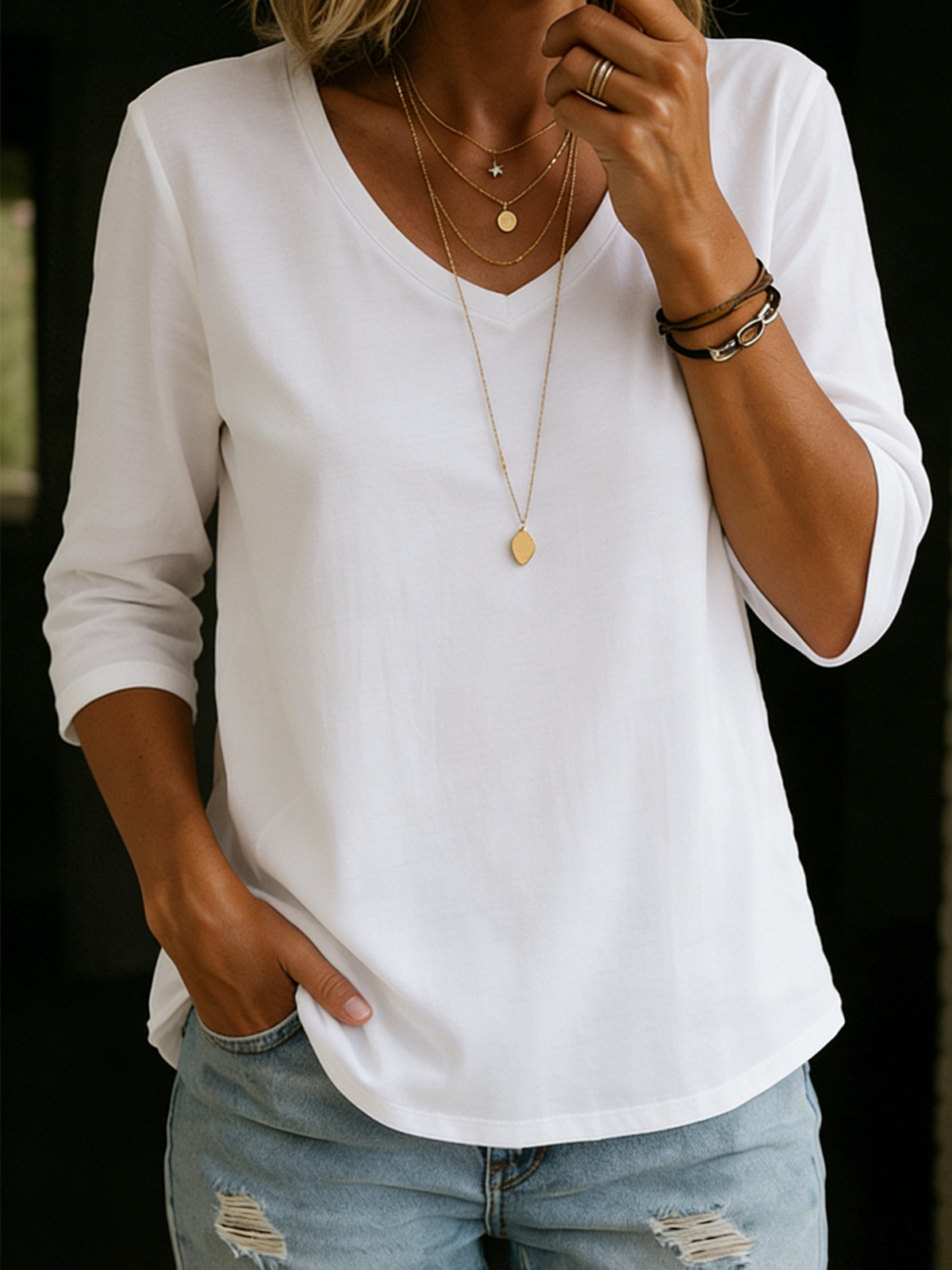 Cleo | Essential Comfort Half Sleeve Tee