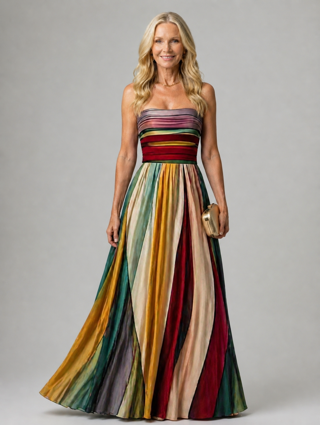 Thalia | Elegant Strapless A-Line Dress