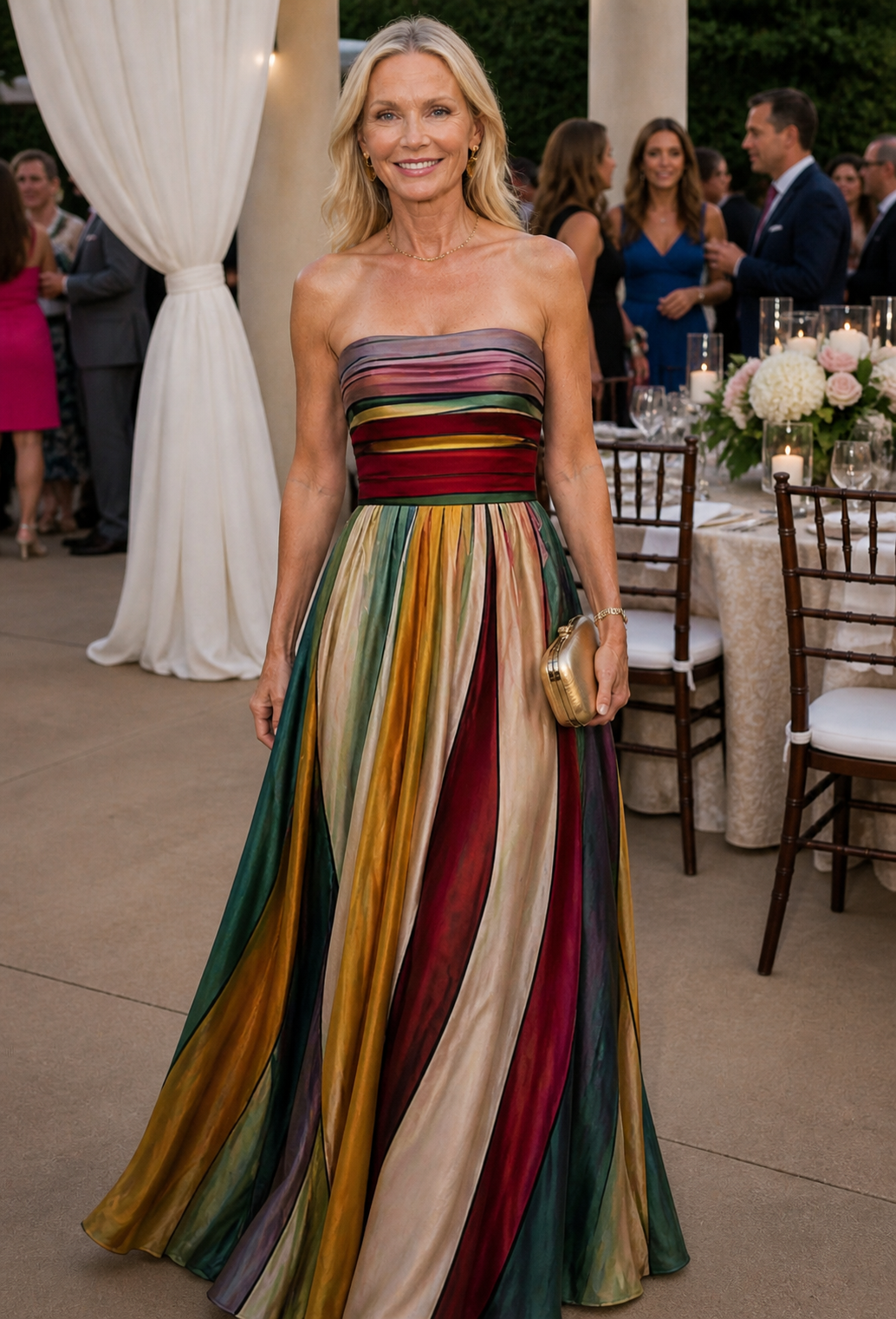 Thalia | Elegant Strapless A-Line Dress