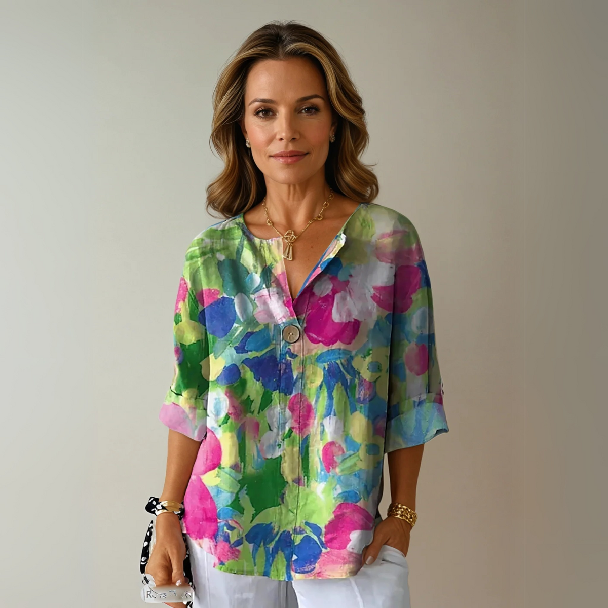 Aaliyah | Chic Floral Print Blouse
